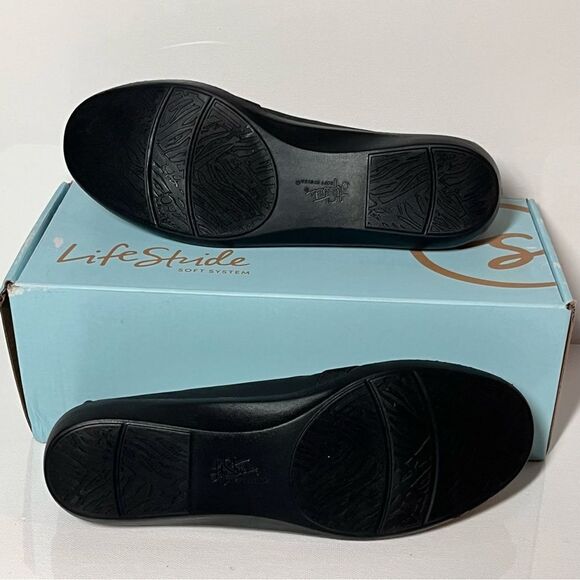 LifeStride Northern Leather Slip-on Flats Size: 9W - Picture 6 of 6